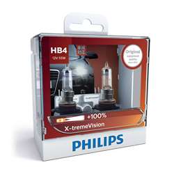 Philips X-tremeVision Headlight Bulb 9006XVS2, 55W, 12V